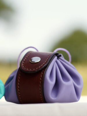 Bourse en cuir souple